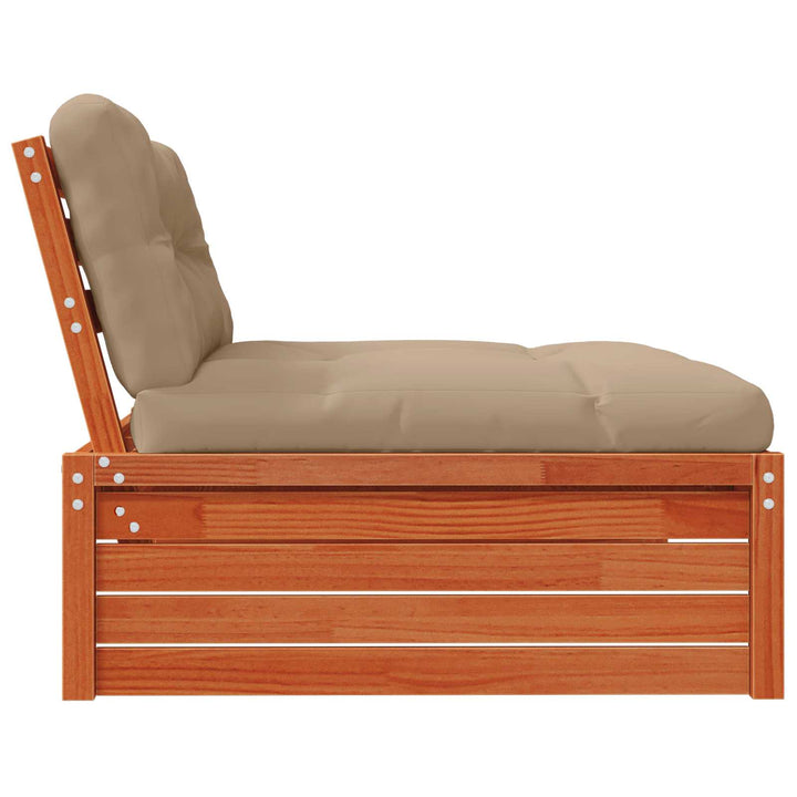 Have Mellem Sofa Massivt fyrretræ VoksBrun