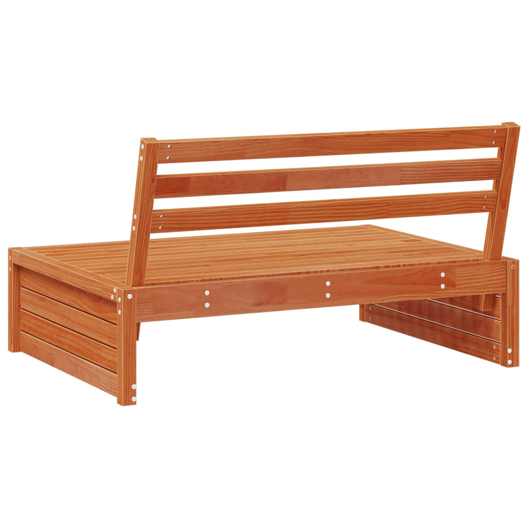 Have Mellem Sofa Massivt fyrretræ VoksBrun 120 x 95 x 69 cm