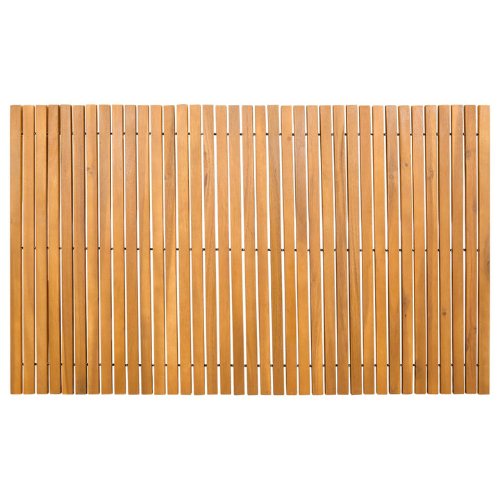 Bademåtte Brun 100 x 60 cm Massivt Akacietræ