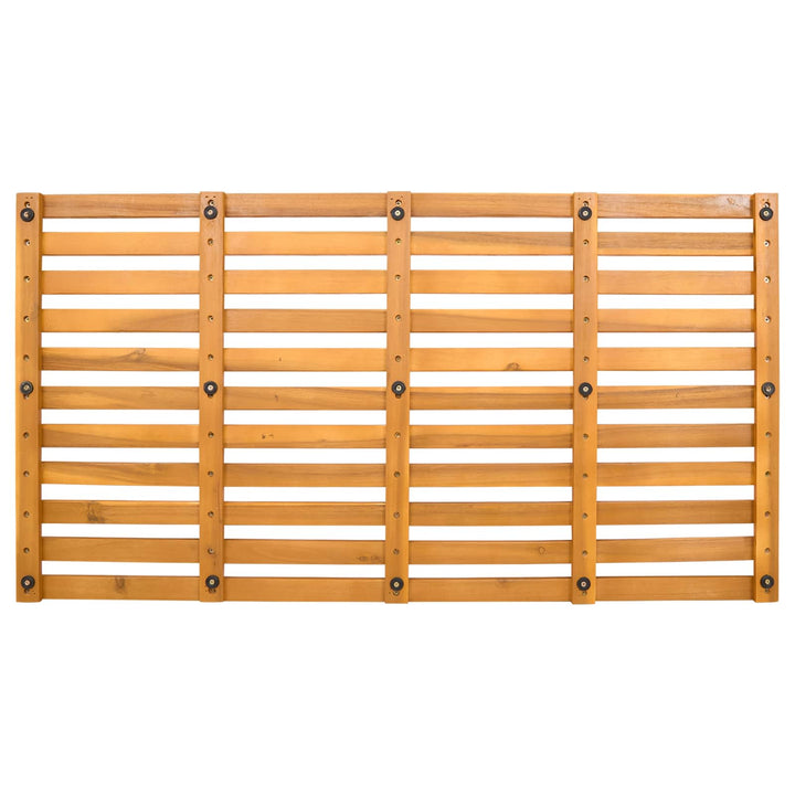 Bademåtte Ensfarvet Brun 100 x 53 x 2,5 cm Massivt Akacietræ