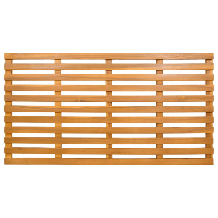 Bademåtte Ensfarvet Brun 100 x 53 x 2,5 cm Massivt Akacietræ
