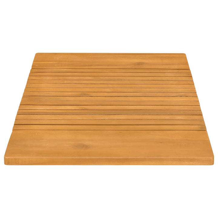 Bademåtte Ensfarvet Brun 81 x 50 cm Massivt Akacietræ