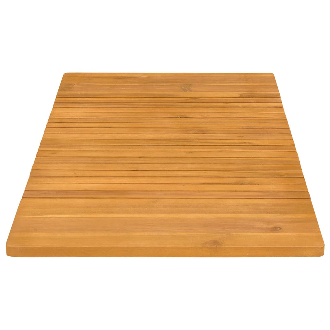 Bademåtte Ensfarvet Brun 100 x 55 cm Massivt Akacietræ