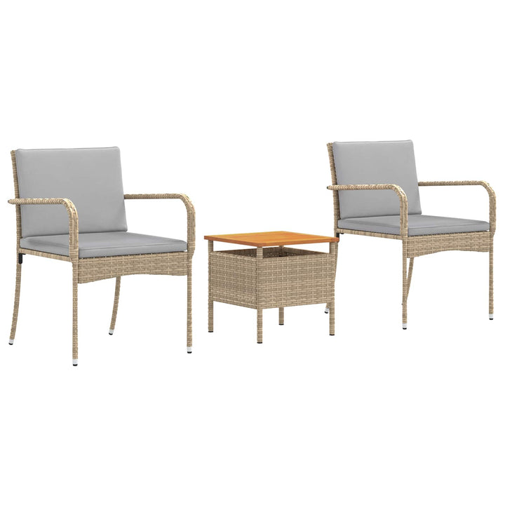 Have sæt Beige polyrattan
