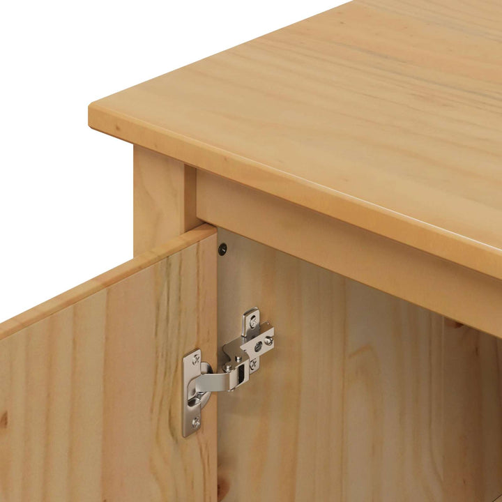 Sideboard HILL Honningbrun 154 x 40 x 80 cm Massivt fyrretræ