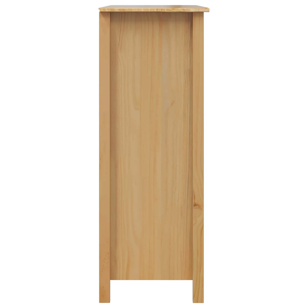 Vinskab HILL Honningbrun 79,5 x 40 x 107,5 cm Massivt fyrretræ