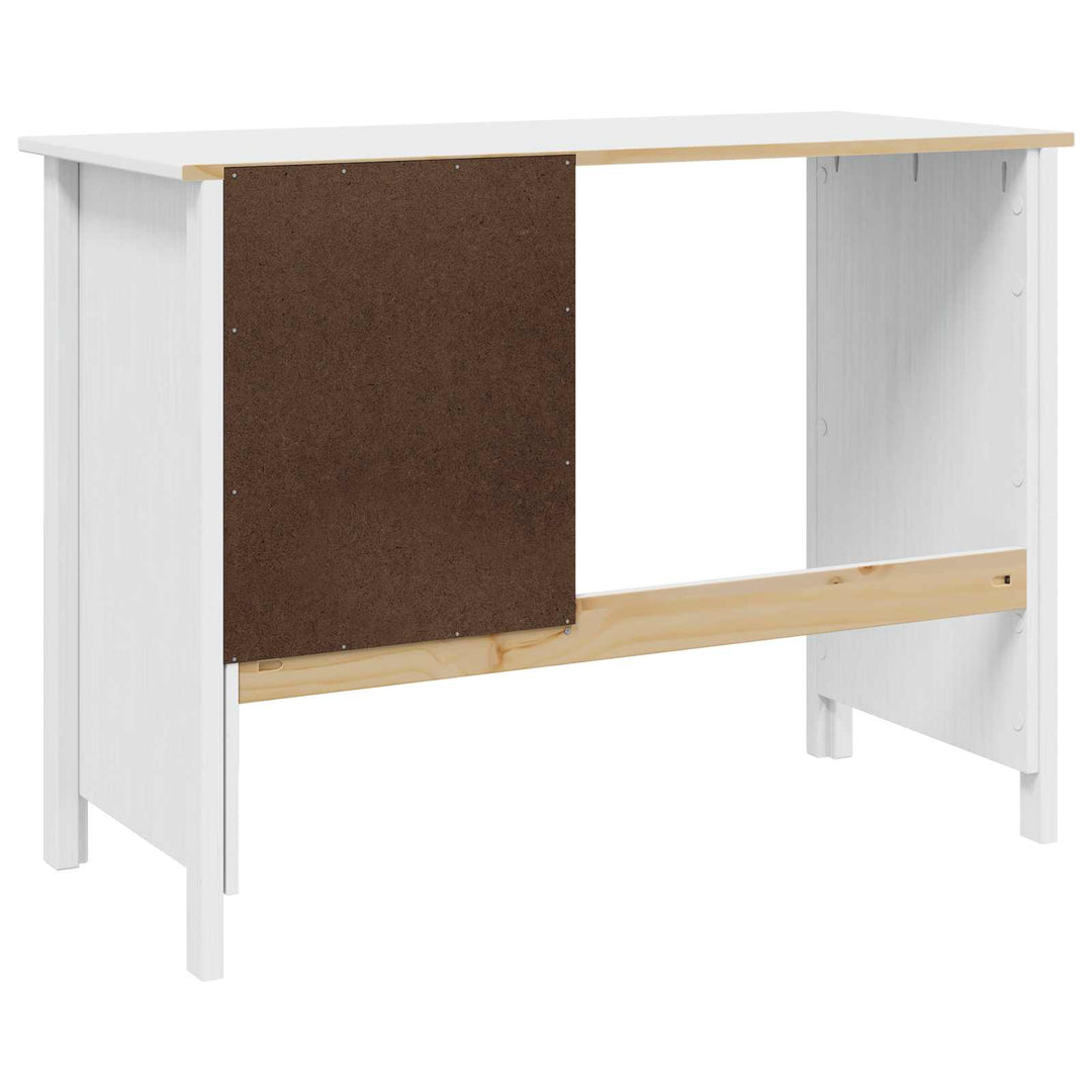 Skrivebord med Skuffer med skuffe HILL Hvid 100 x 45 x 74 cm