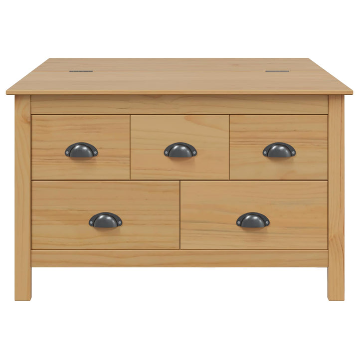 Sofabord HILL Honningbrun 79,5 x 79,5 x 49 cm Massivt fyrretræ