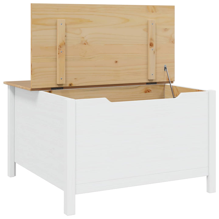 Sofabord HILL Hvid og honningbrun 79,5 x 79,5 x 49 cm