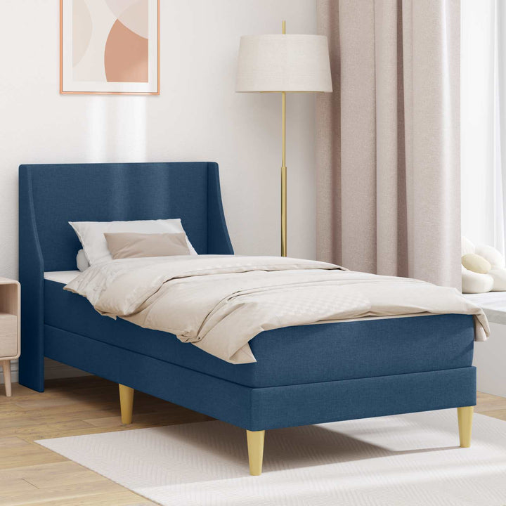 Sengeramme med madras med hovedgærde Polyester