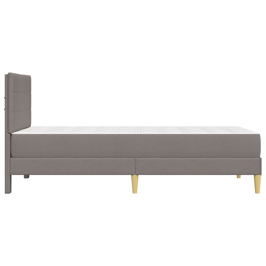 Sengestel Gråbrun 90 x 190 cm Polyester