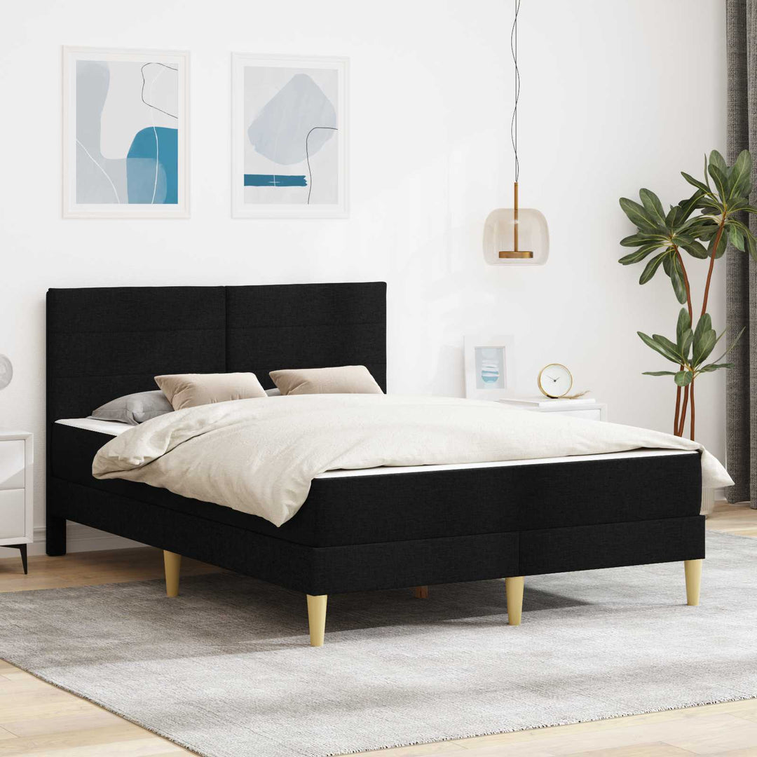 Sengestel Sort 140 x 200 cm Polyester