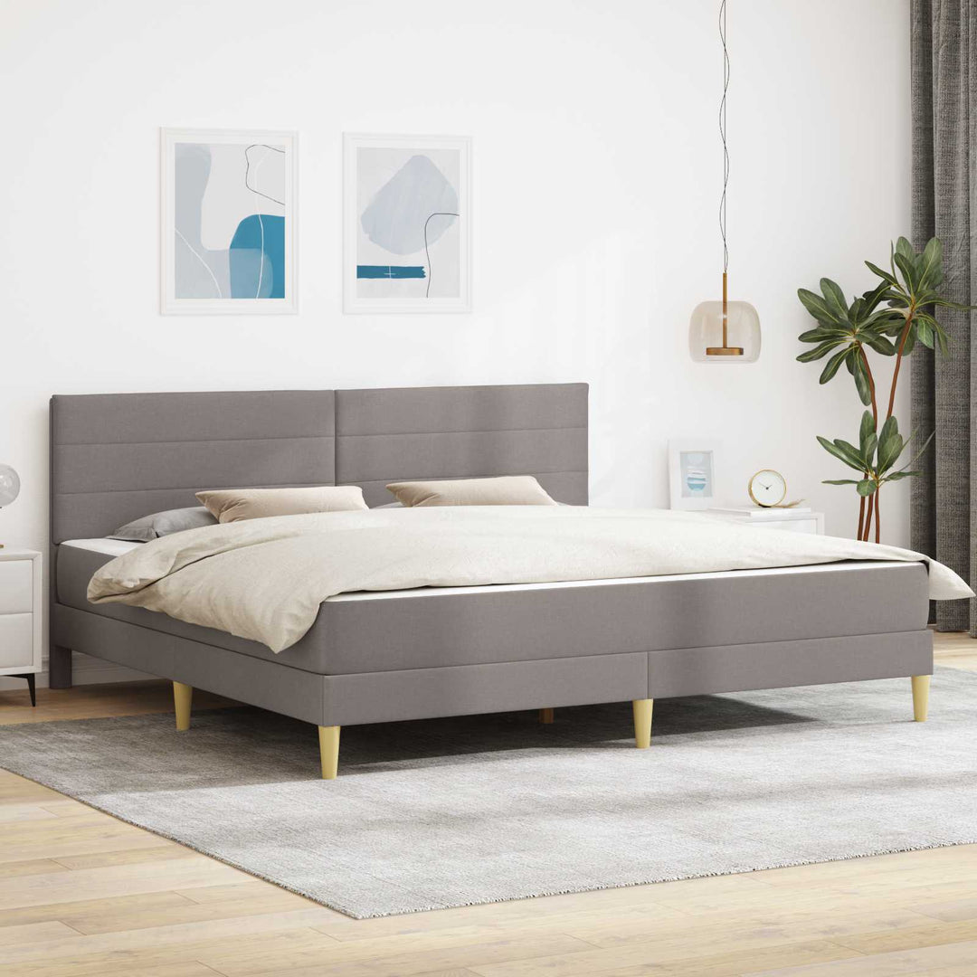 Sengestel 200 x 200 cm Gråbrun