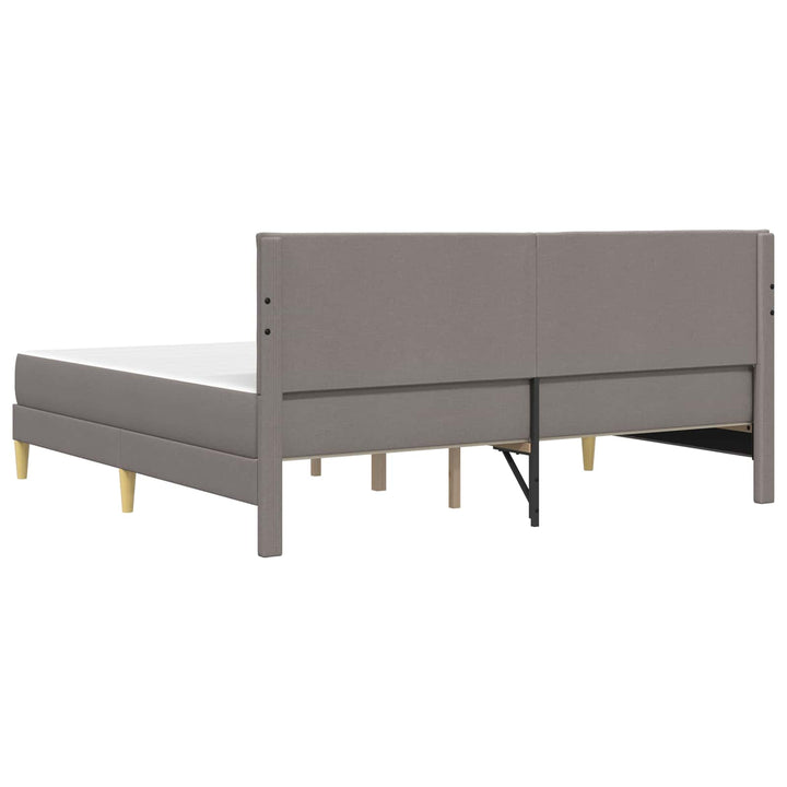 Sengestel 200 x 200 cm Gråbrun