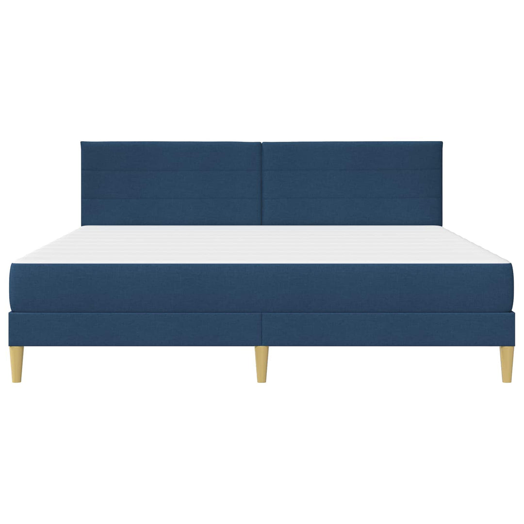 Sengestel Blå 200 x 200 cm Polyester