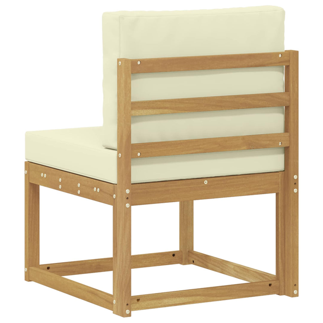 Udendørs sofagruppe Hvid og cremefarvet 59 x 63 x 73 cm
