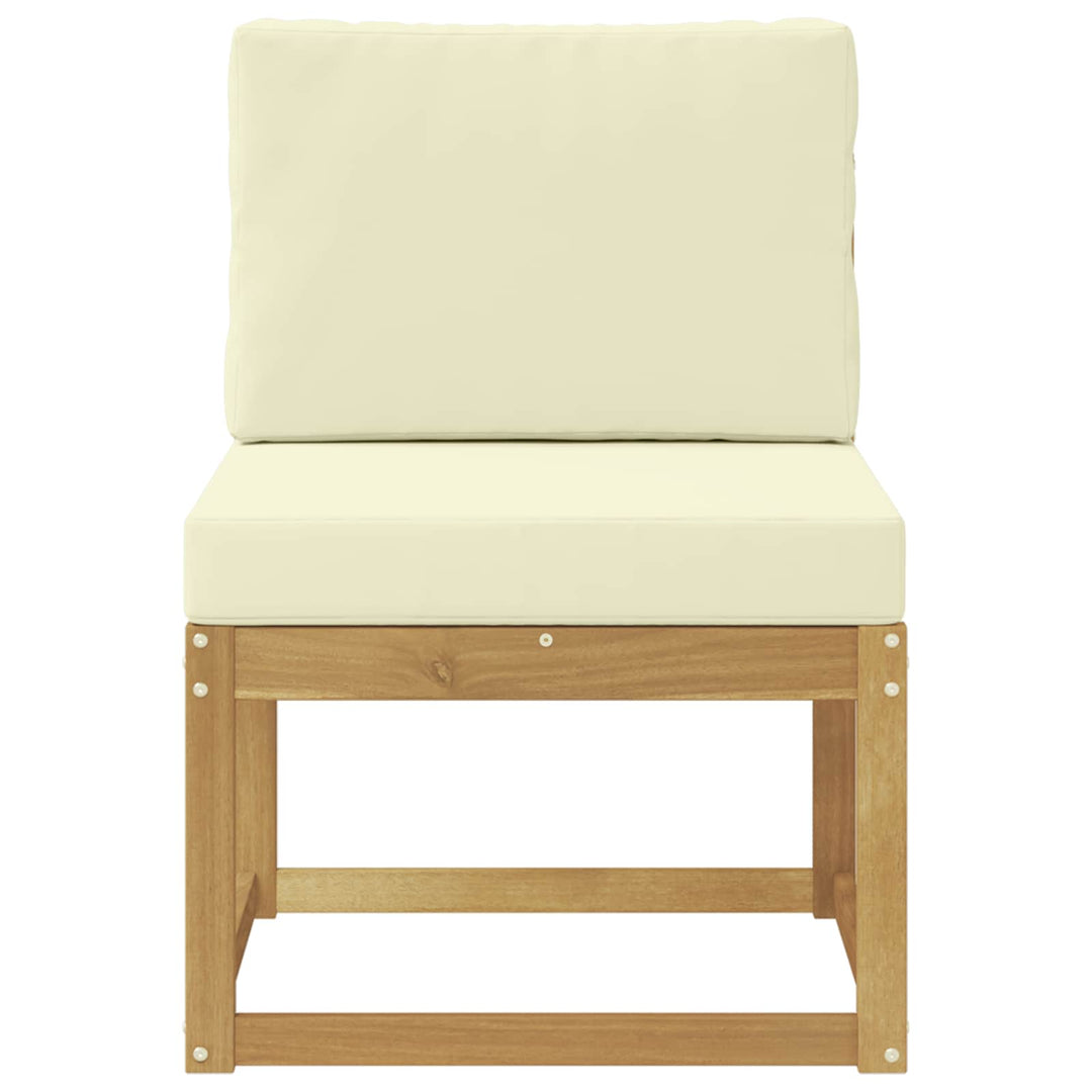 Udendørs sofagruppe Hvid og cremefarvet 59 x 63 x 73 cm