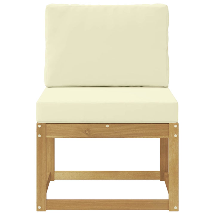 Udendørs sofagruppe Hvid og cremefarvet 59 x 63 x 73 cm