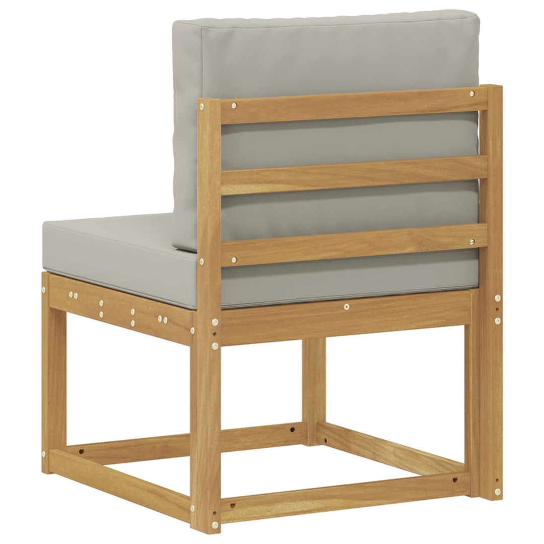Udendørs sofagruppe Hvid og lysegrå 59 x 63 x 73 cm