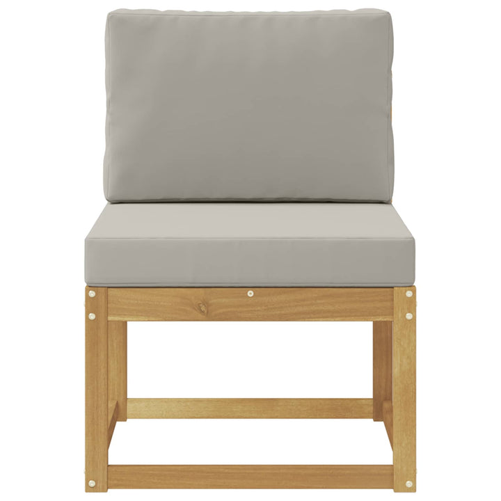 Udendørs sofagruppe Hvid og lysegrå 59 x 63 x 73 cm