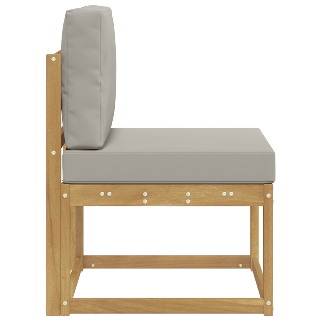 Udendørs sofagruppe Hvid og lysegrå 59 x 63 x 73 cm