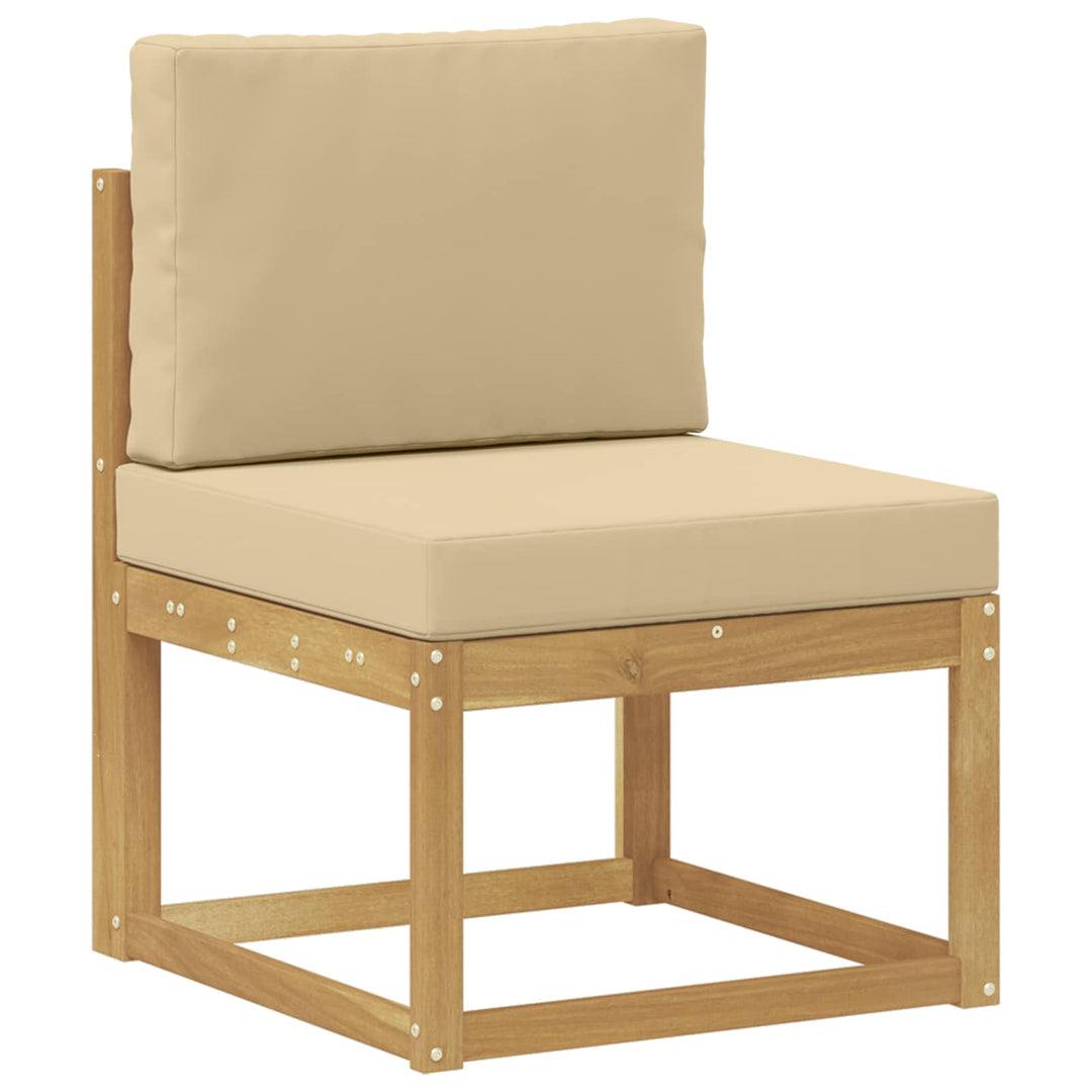 Udendørs sofagruppe Hvid og Beige 59 x 63 x 73 cm