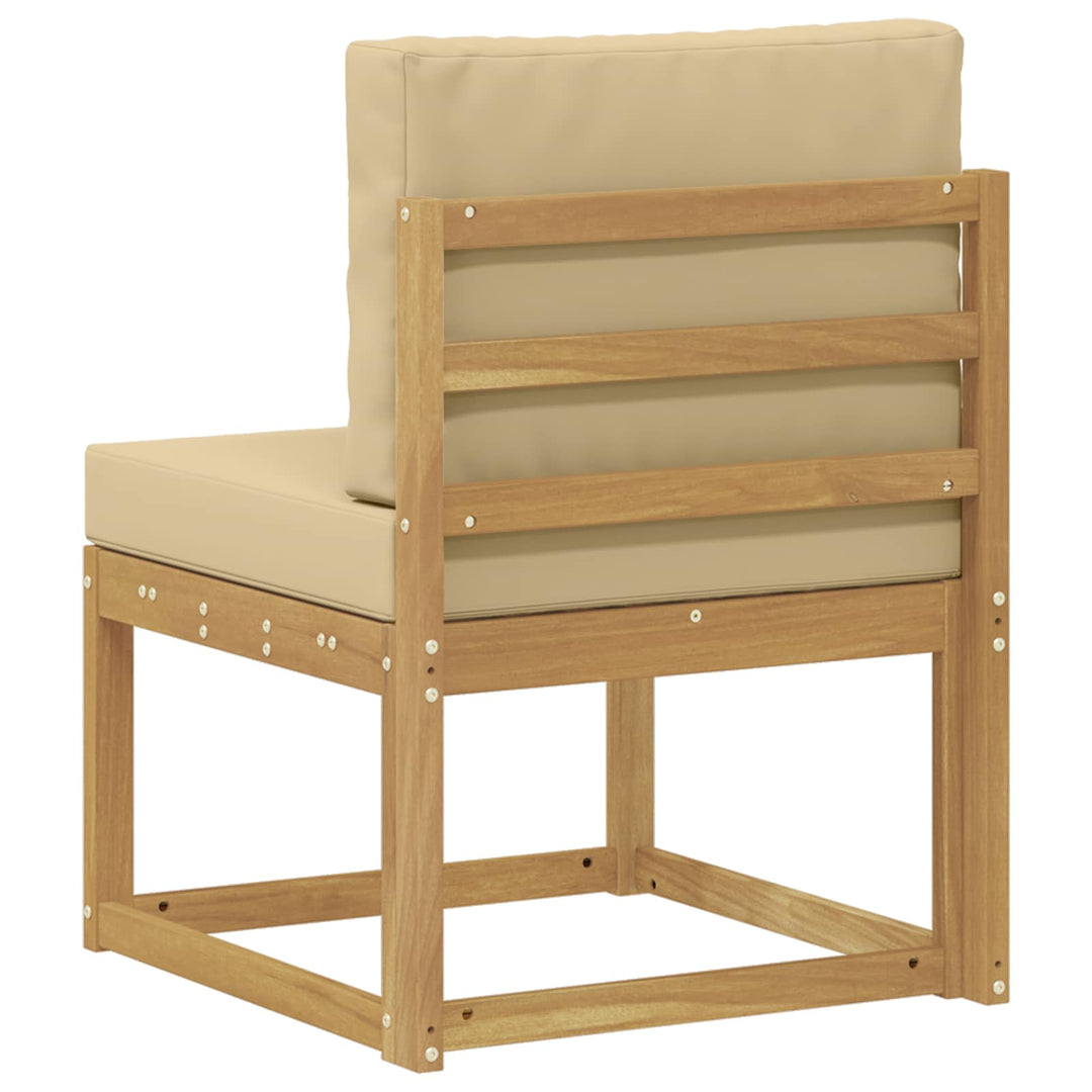 Udendørs sofagruppe Hvid og Beige 59 x 63 x 73 cm