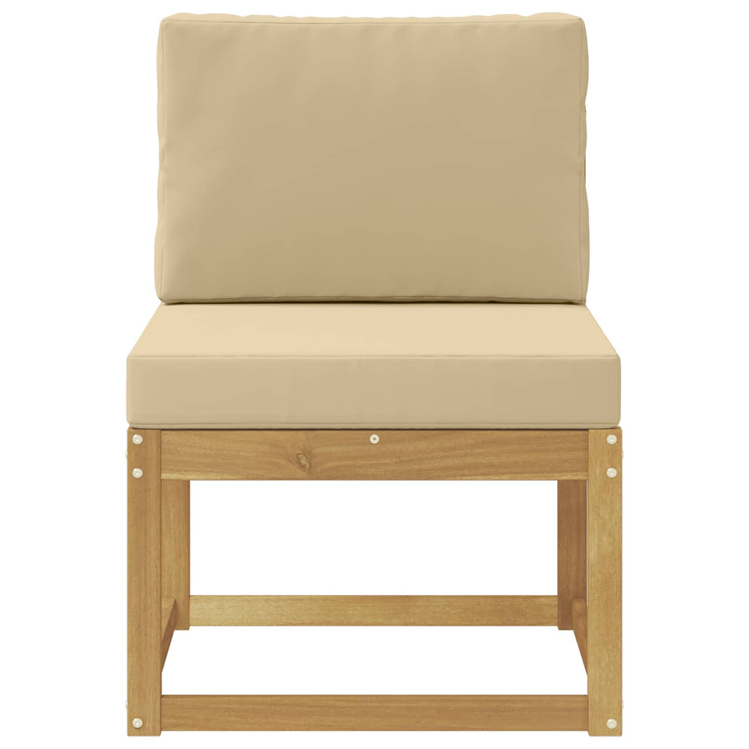 Udendørs sofagruppe Hvid og Beige 59 x 63 x 73 cm
