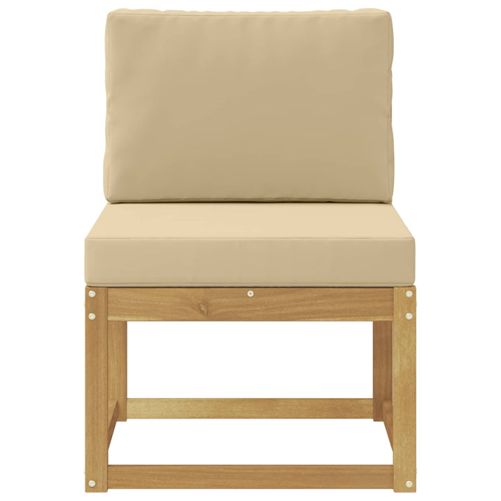 Udendørs sofagruppe Hvid og Beige 59 x 63 x 73 cm