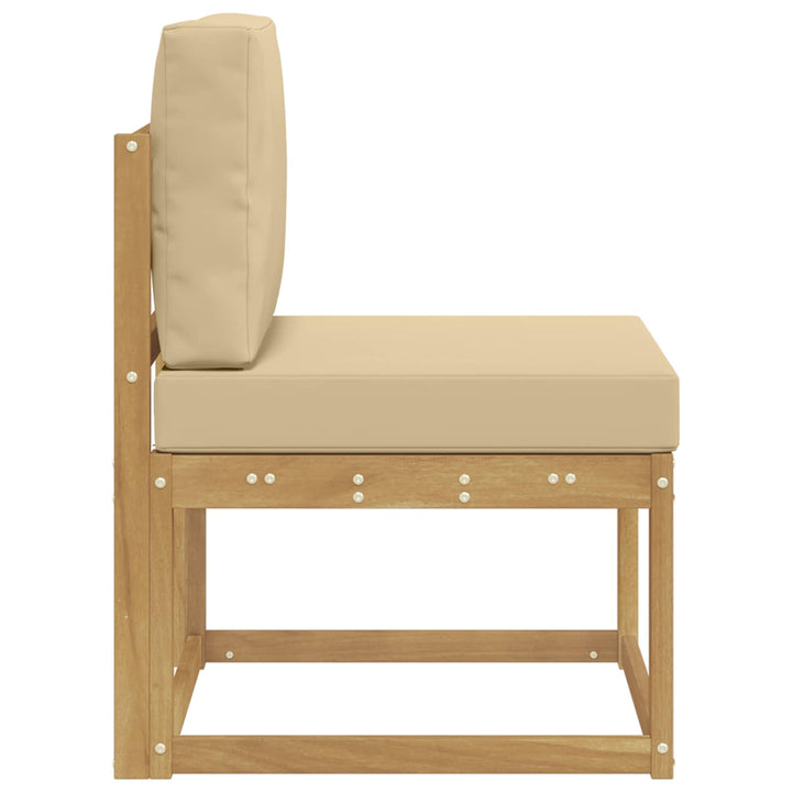 Udendørs sofagruppe Hvid og Beige 59 x 63 x 73 cm