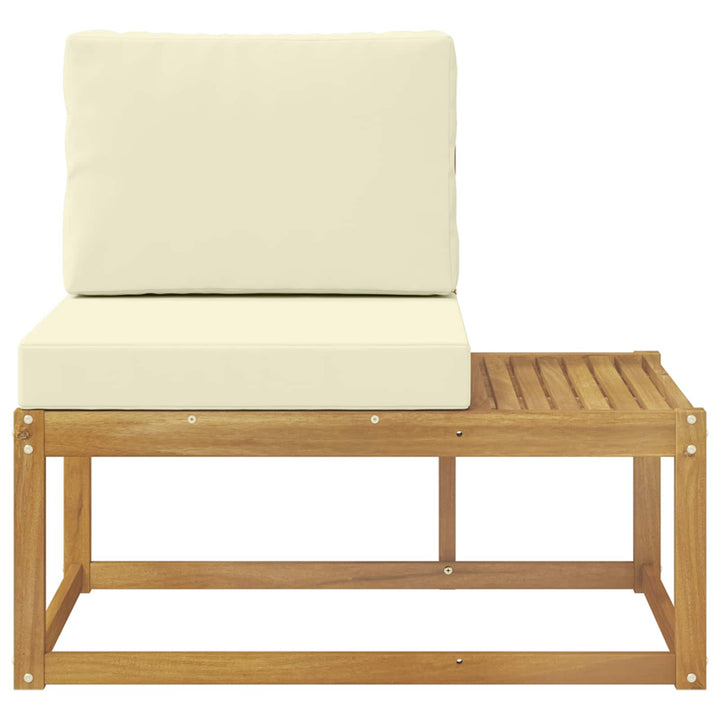 Udendørs Modulsofa Hvid 91 x 63 x 73 cm Massivt Akacietræ
