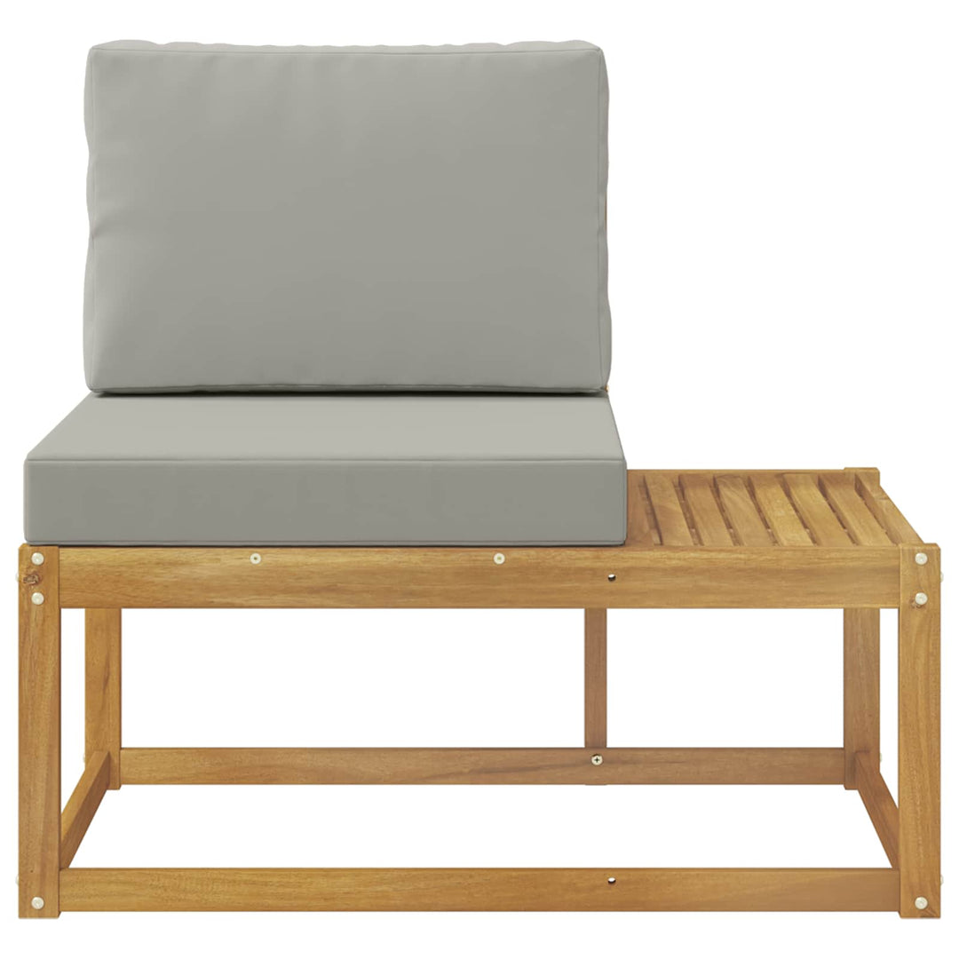 Udendørs Modulsofa Hvid 91 x 63 x 73 cm Massivt Akacietræ