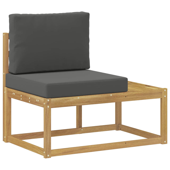 Udendørs Modulsofa Hvid 91 x 63 x 73 cm Massivt Akacietræ