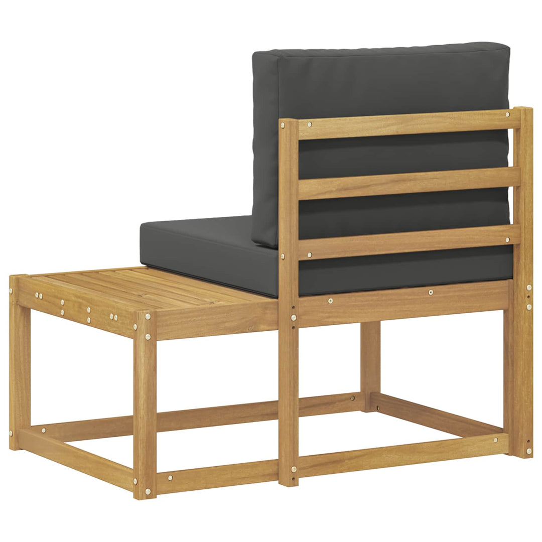 Udendørs Modulsofa Hvid 91 x 63 x 73 cm Massivt Akacietræ