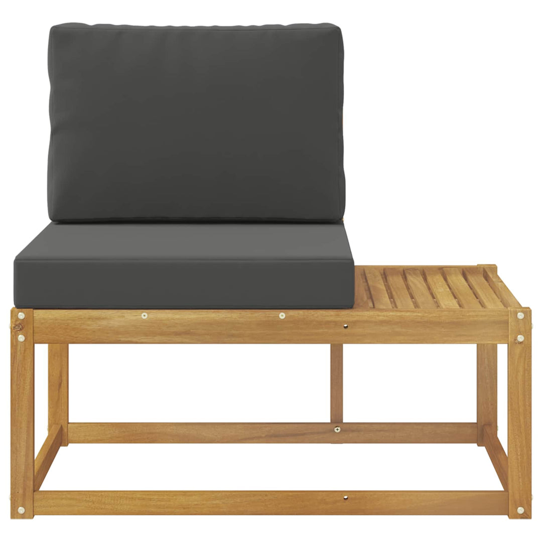 Udendørs Modulsofa Hvid 91 x 63 x 73 cm Massivt Akacietræ