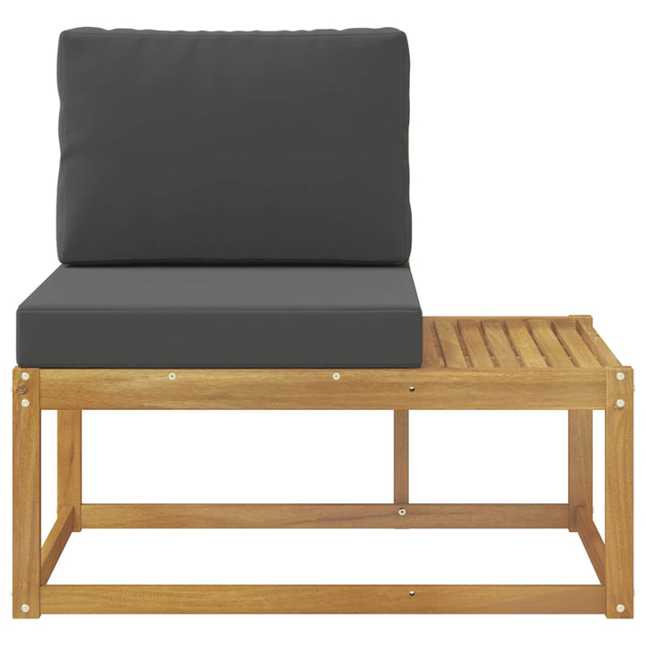 Udendørs Modulsofa Hvid 91 x 63 x 73 cm Massivt Akacietræ