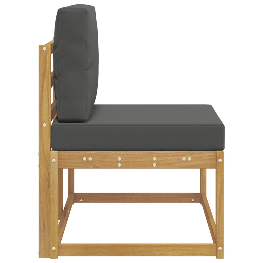 Udendørs Modulsofa Hvid 91 x 63 x 73 cm Massivt Akacietræ