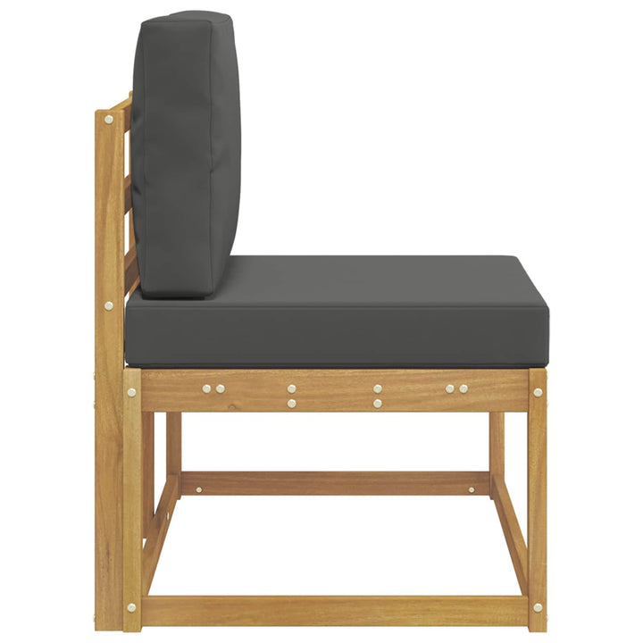 Udendørs Modulsofa Hvid 91 x 63 x 73 cm Massivt Akacietræ