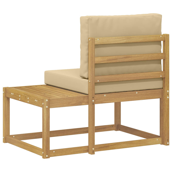 Udendørs Modulsofa Hvid 91 x 63 x 73 cm Massivt Akacietræ