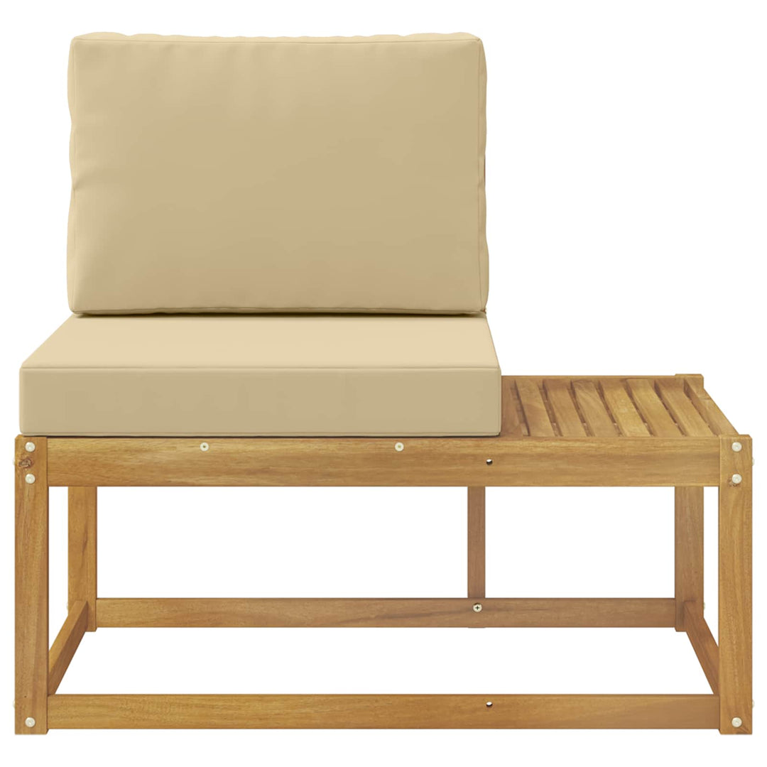 Udendørs Modulsofa Hvid 91 x 63 x 73 cm Massivt Akacietræ