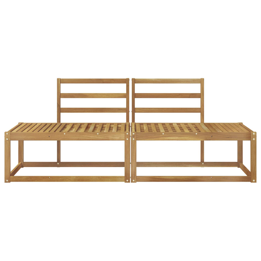 Udendørs Modulsofa 2 Stk Hvid 182,5 x 63 x 73 cm
