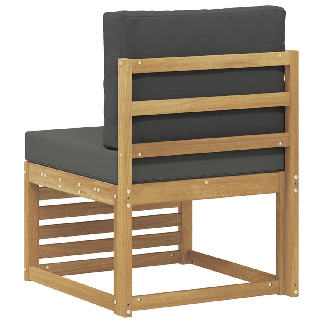 Udendørs Mellem Sofa Massivt Akacietræ Hvid