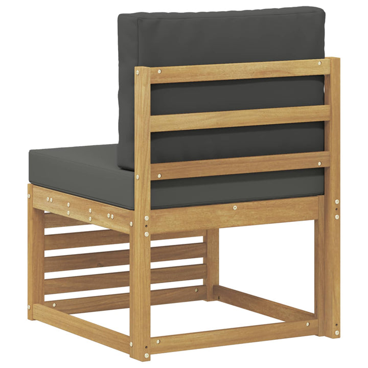 Udendørs Mellem Sofa Massivt Akacietræ Hvid