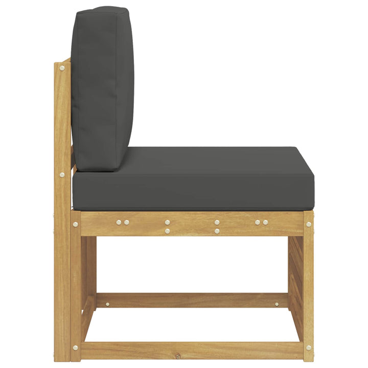 Udendørs Mellem Sofa Massivt Akacietræ Hvid