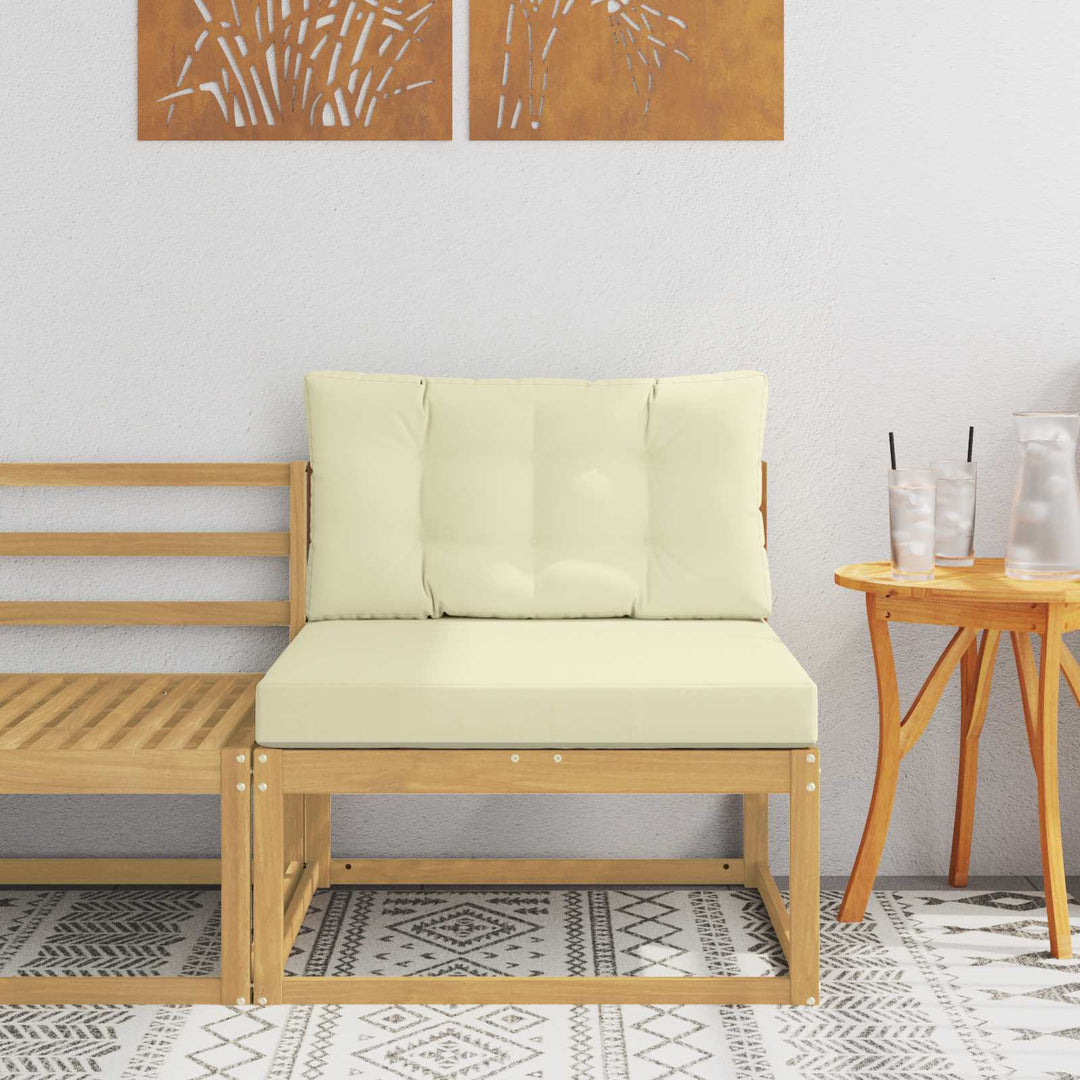 Udendørs Mellem Sofa Polyester Hvid