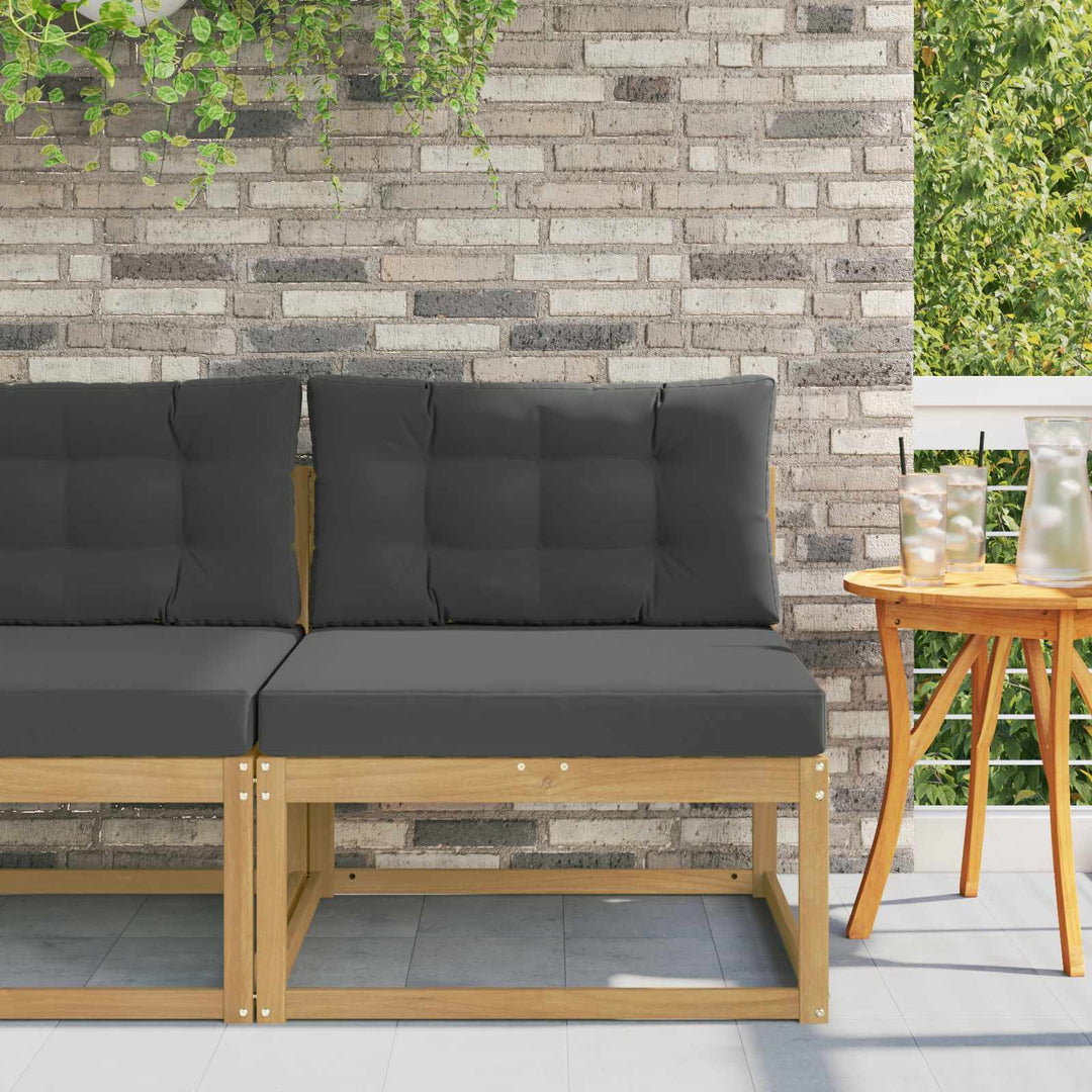 Udendørs Mellem Sofa Polyester Hvid