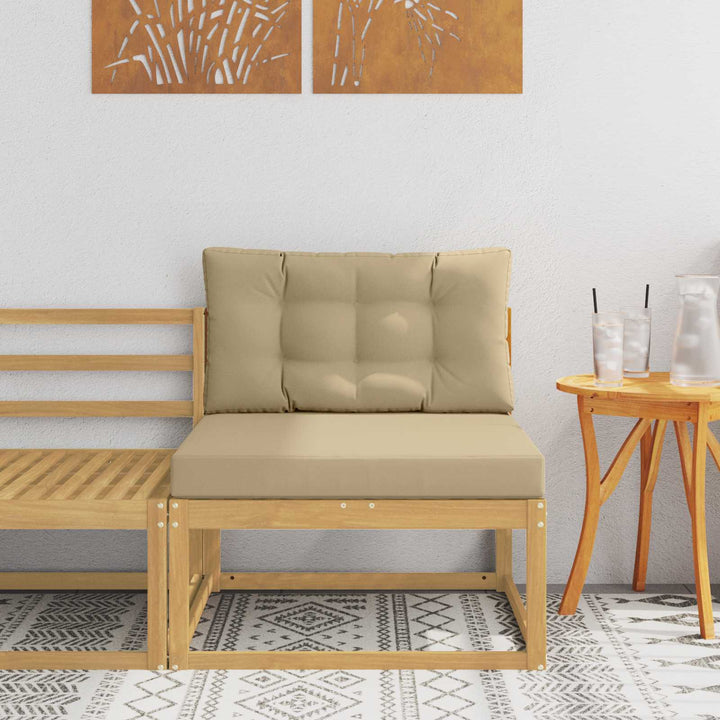 Udendørs Mellem Sofa Polyester Hvid
