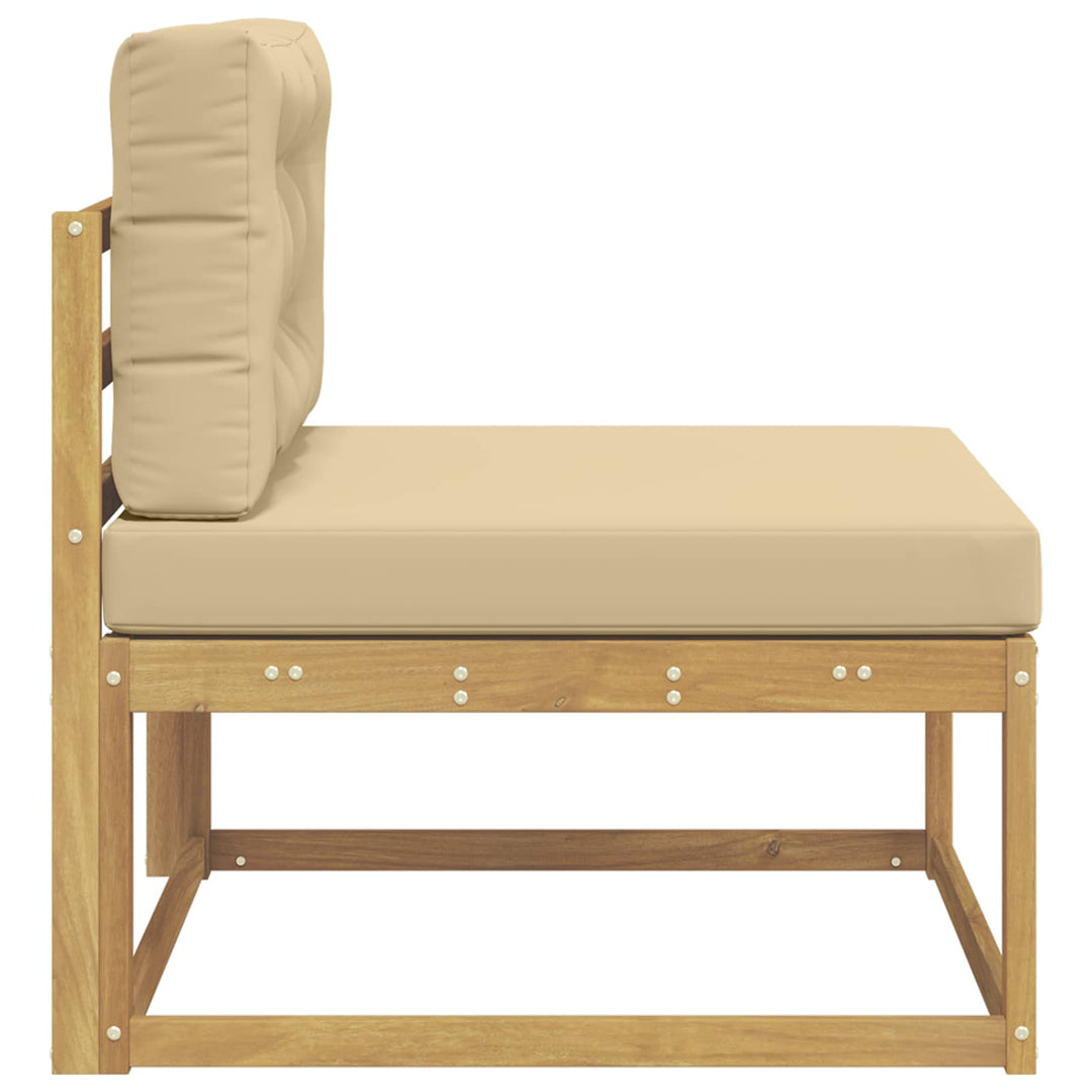 Udendørs Mellem Sofa Polyester Hvid