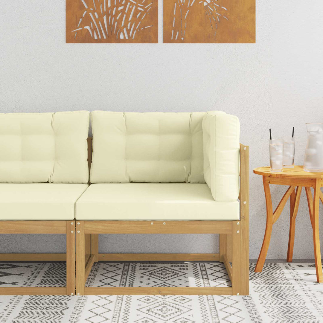 Udendørs Hjørnesofa Polyester Hvid