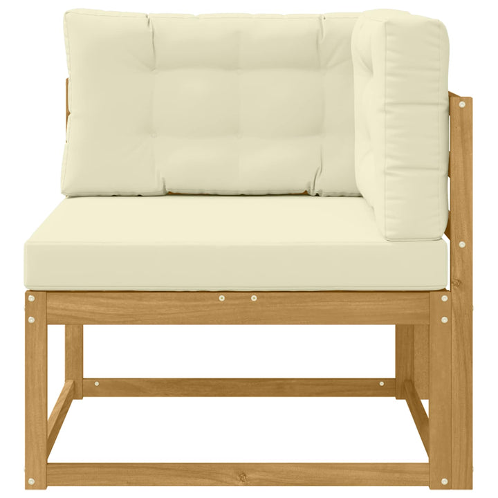 Udendørs Hjørnesofa Polyester Hvid